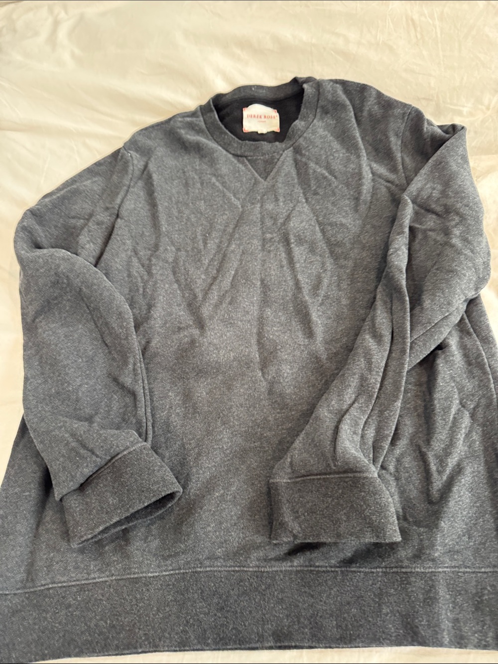 Derek Rose Super Soft Gray Crewneck Sweater - Men's